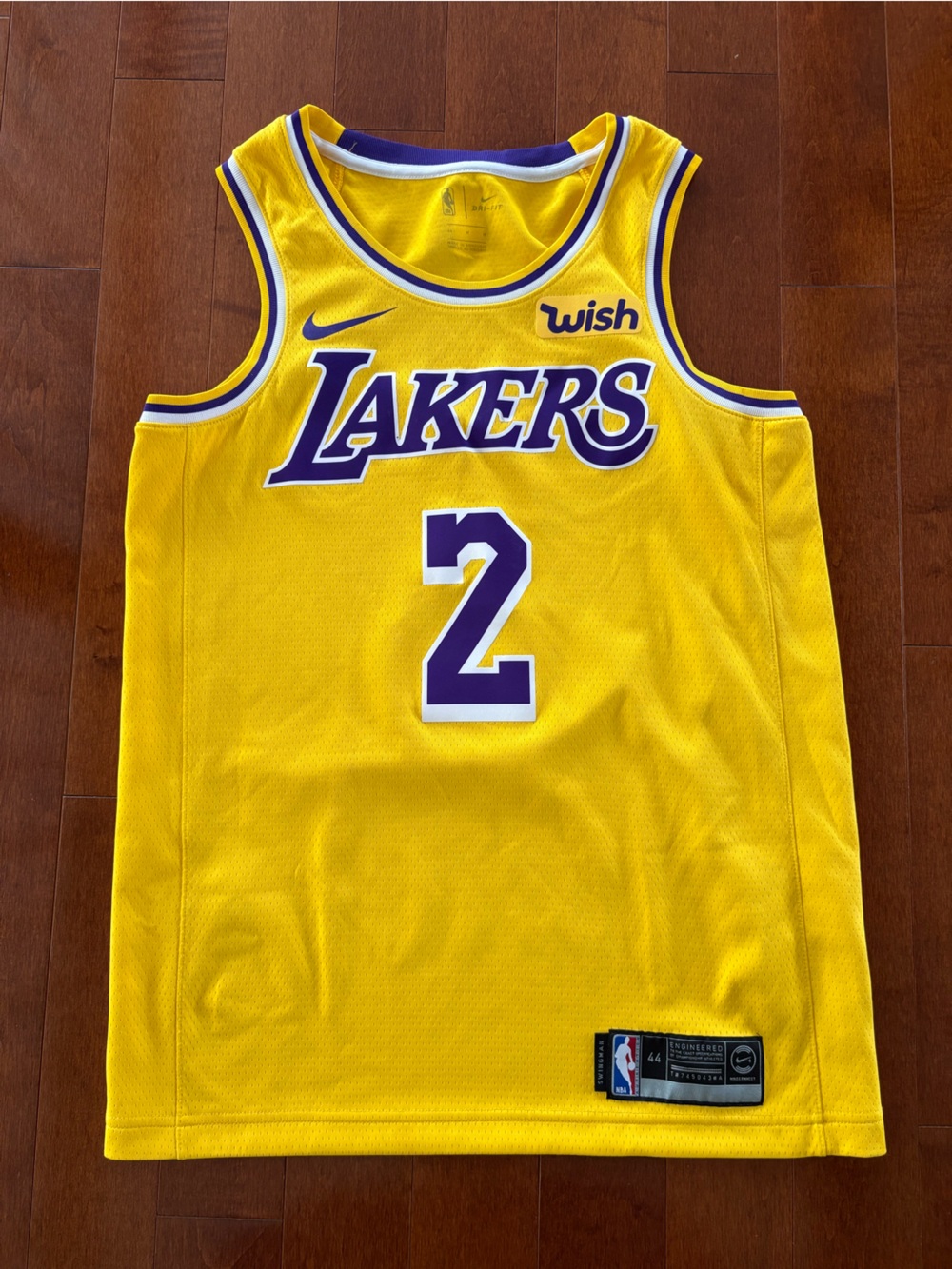 Nike Kids Lakers Yellow and Purple Jersey One-Piece